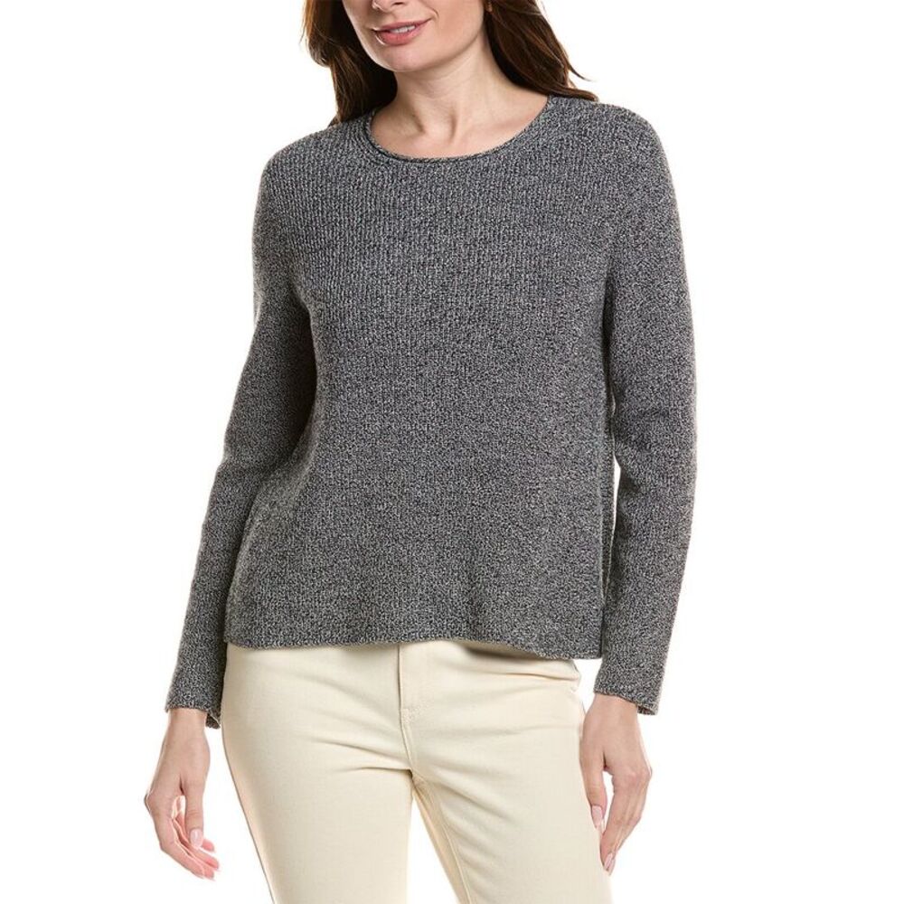Eileen Fisher Womens  Crewneck Sweater, Black